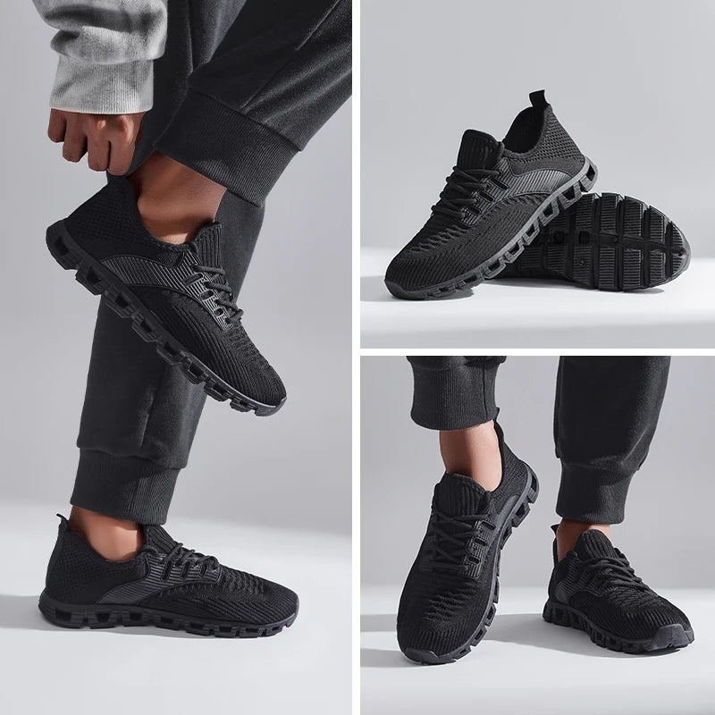 Unisex Breathable Mesh Running Shoes With Comfort Cushion Wide Size Low Top Sneakers For Jogging And Casual Sports Women Men - Joanie B 25