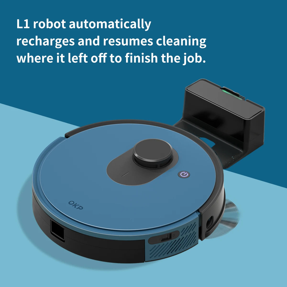 OKP Lidar Robot Vacuum Cleaner 3800Pa Power Suction LiDAR Navigation Self Charging for Pet Hair and Carpet - Joanie B 25