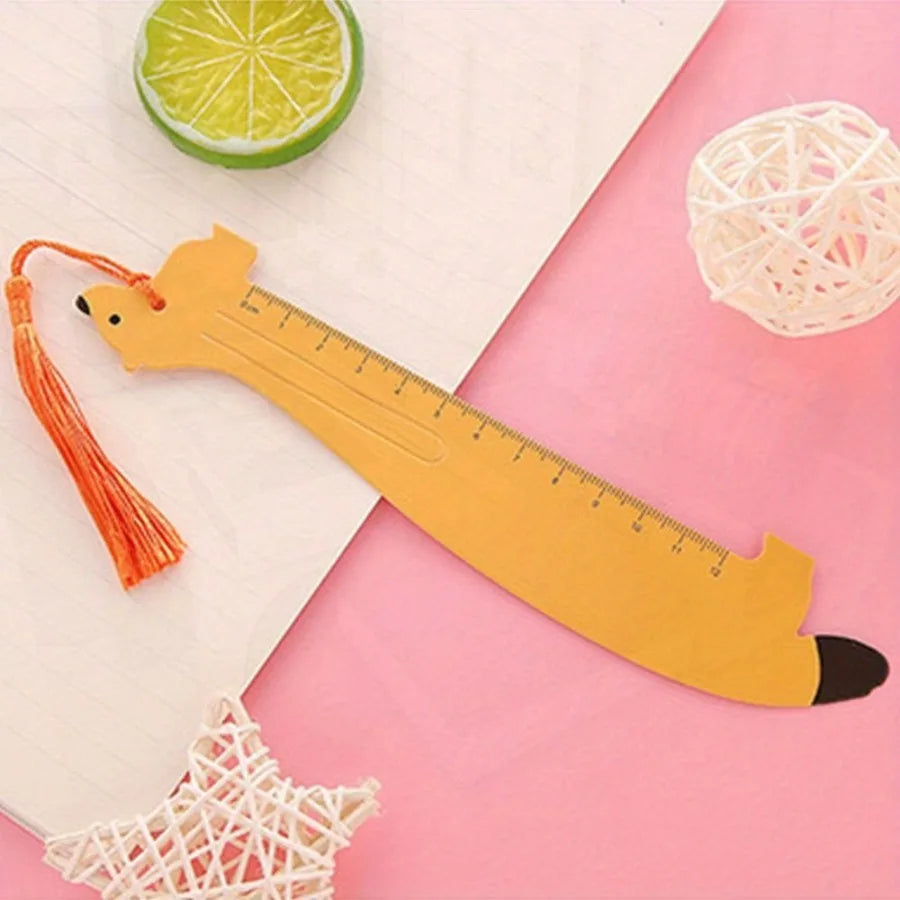 2pcs Cartoon Pet Straight Ruler Bookmarks 5.91 Inch Scale Ruler Learning Kawaii Stationery Office School Supplies - Joanie B 25