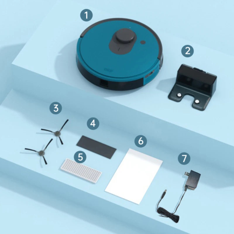 OKP Lidar Robot Vacuum Cleaner 3800Pa Power Suction LiDAR Navigation Self Charging for Pet Hair and Carpet - Joanie B 25