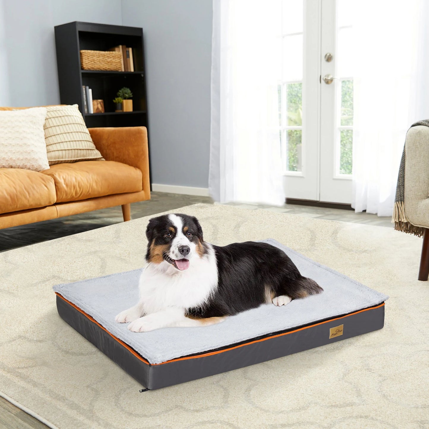 Large Padded Orthopedic Dog Bed with Washable Cover Foam Cushion Pets Pillow Bed - Joanie B 25