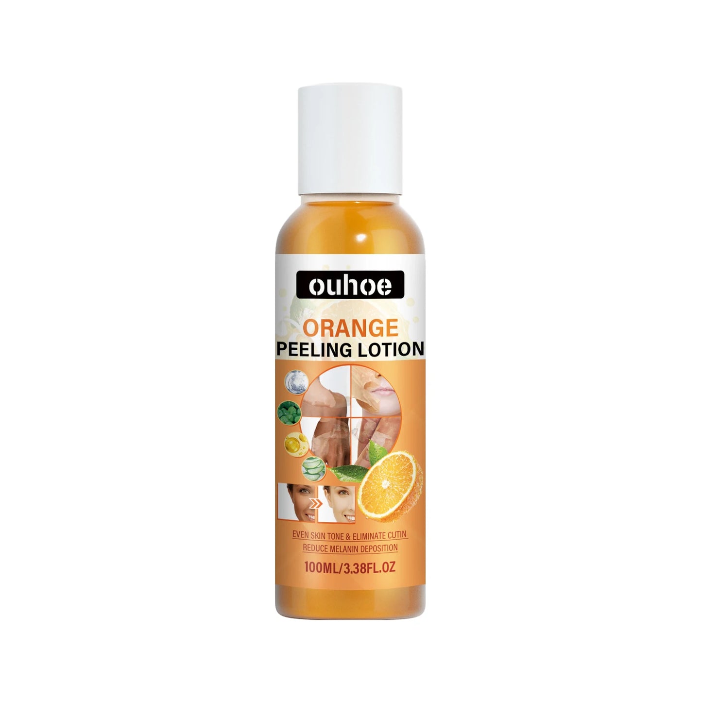 Orange Peeling Lotion For Body Dark Spots Brightening Skin