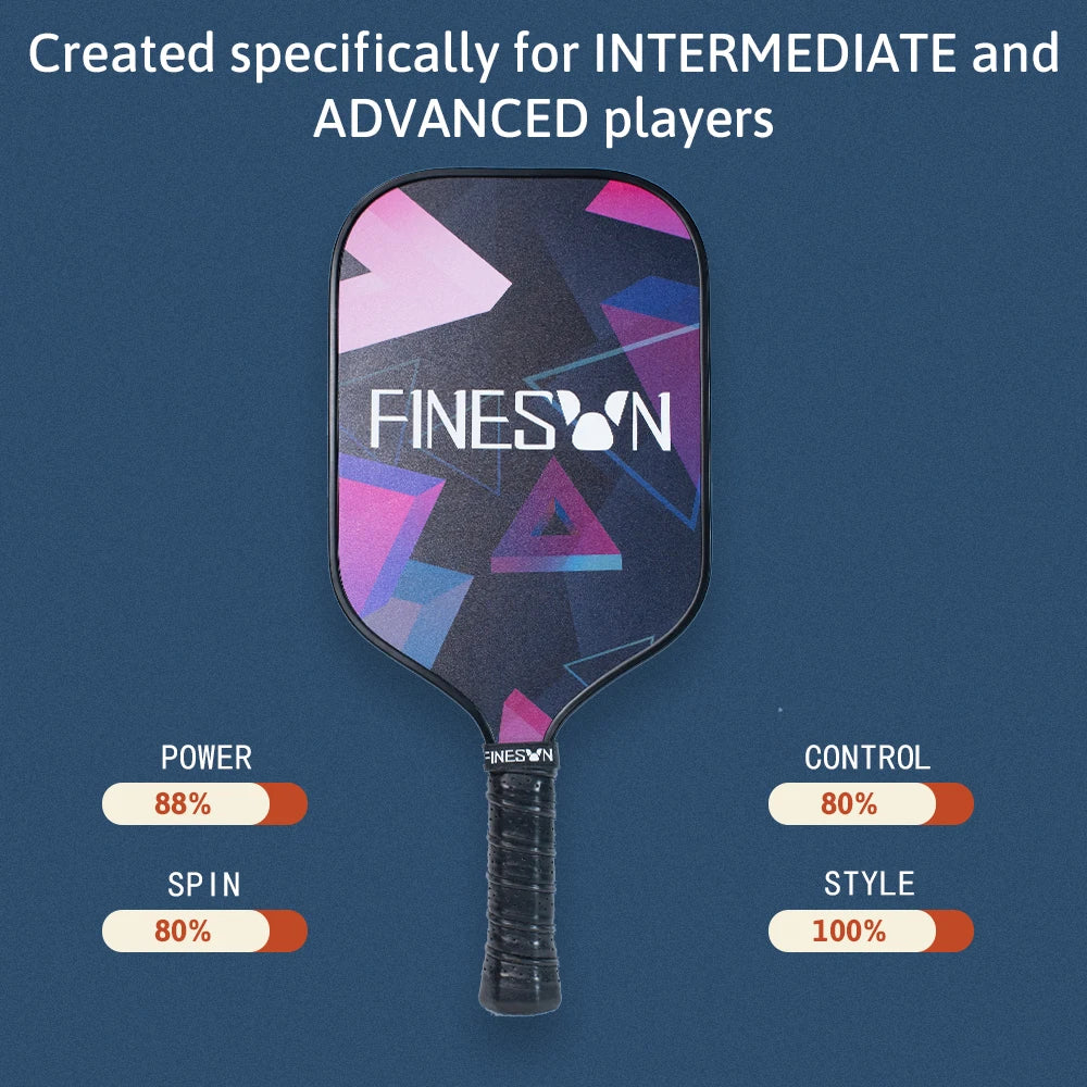 Pickleball Set with Pickleball Paddles 16mm Large Sweet Spot PP Honeycomb Core 2 Rackets 4 Balls Rubber Edge Outdoor Indoor - Joanie B 25