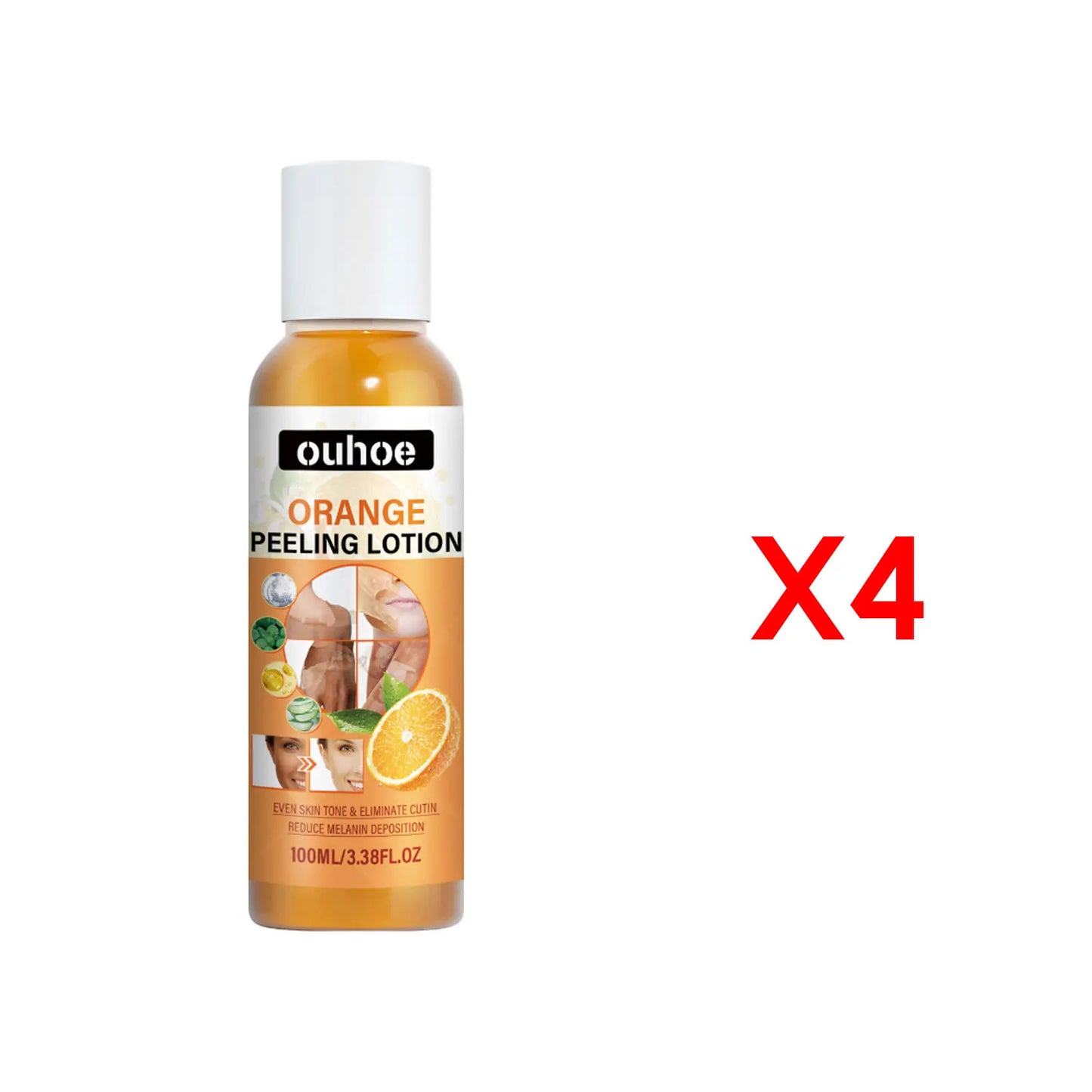 Orange Peeling Lotion For Body Dark Spots Brightening Skin