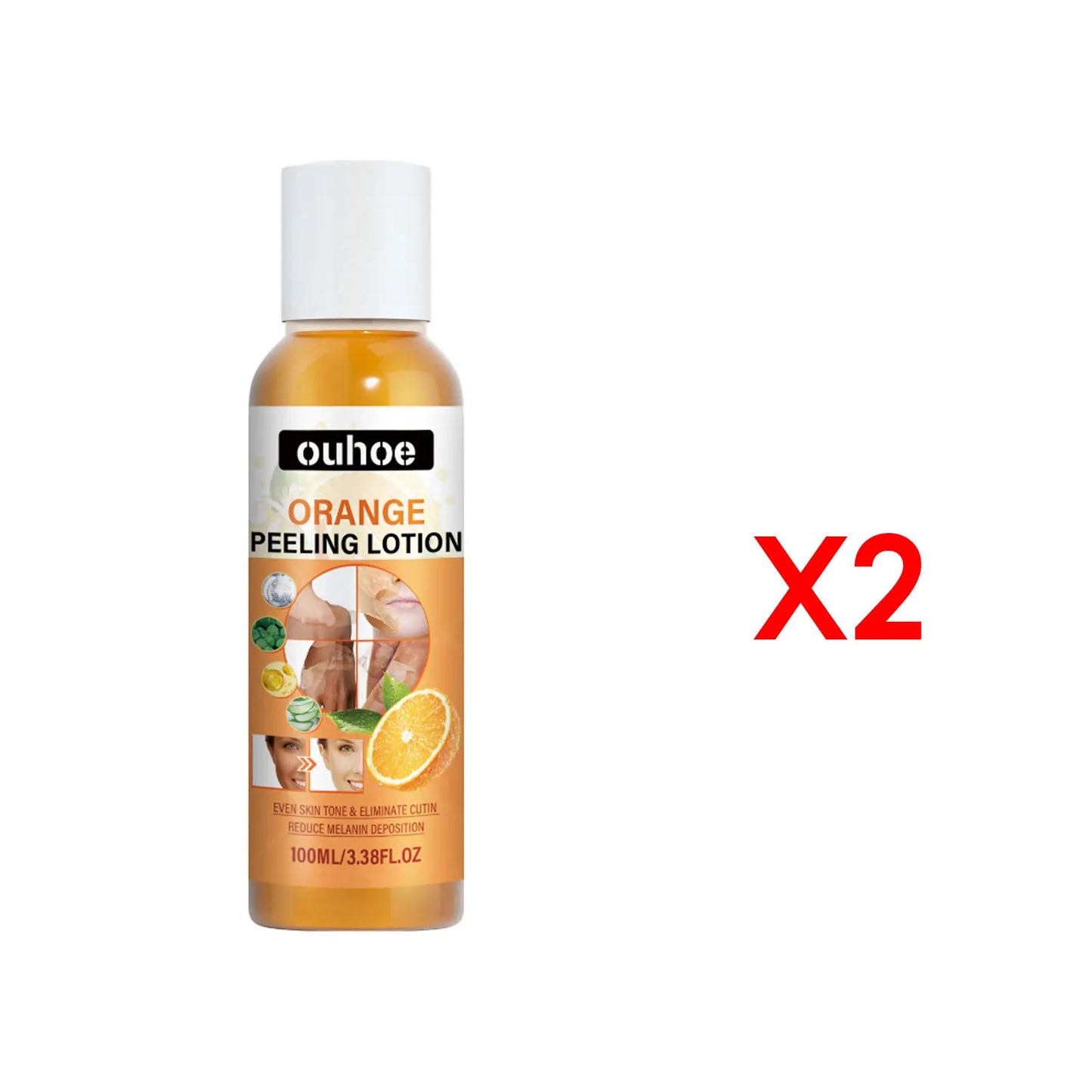 Orange Peeling Lotion For Body Dark Spots Brightening Skin
