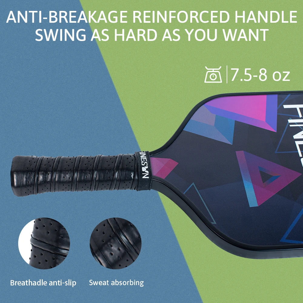 Pickleball Set with Pickleball Paddles 16mm Large Sweet Spot PP Honeycomb Core 2 Rackets 4 Balls Rubber Edge Outdoor Indoor - Joanie B 25