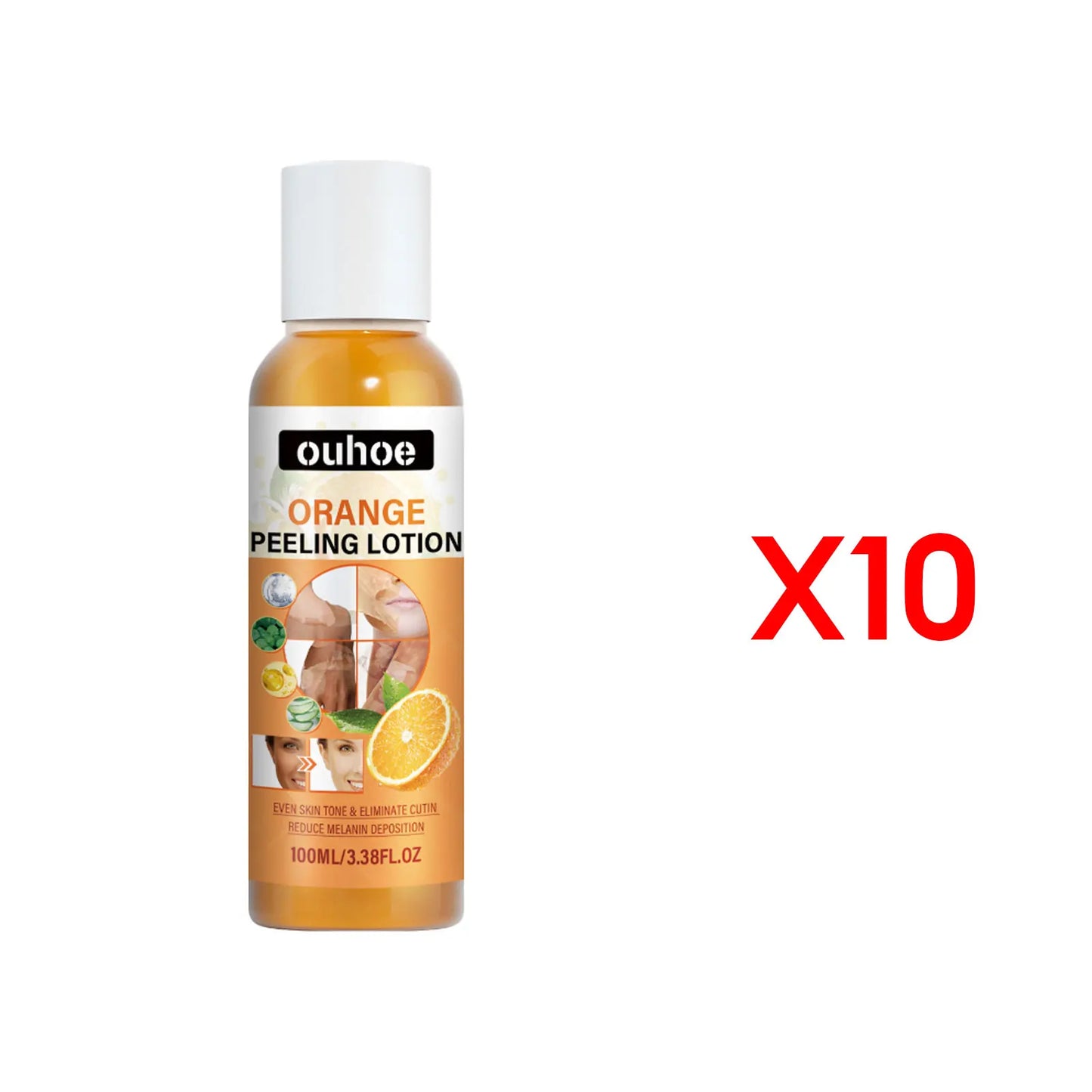 Orange Peeling Lotion For Body Dark Spots Brightening Skin