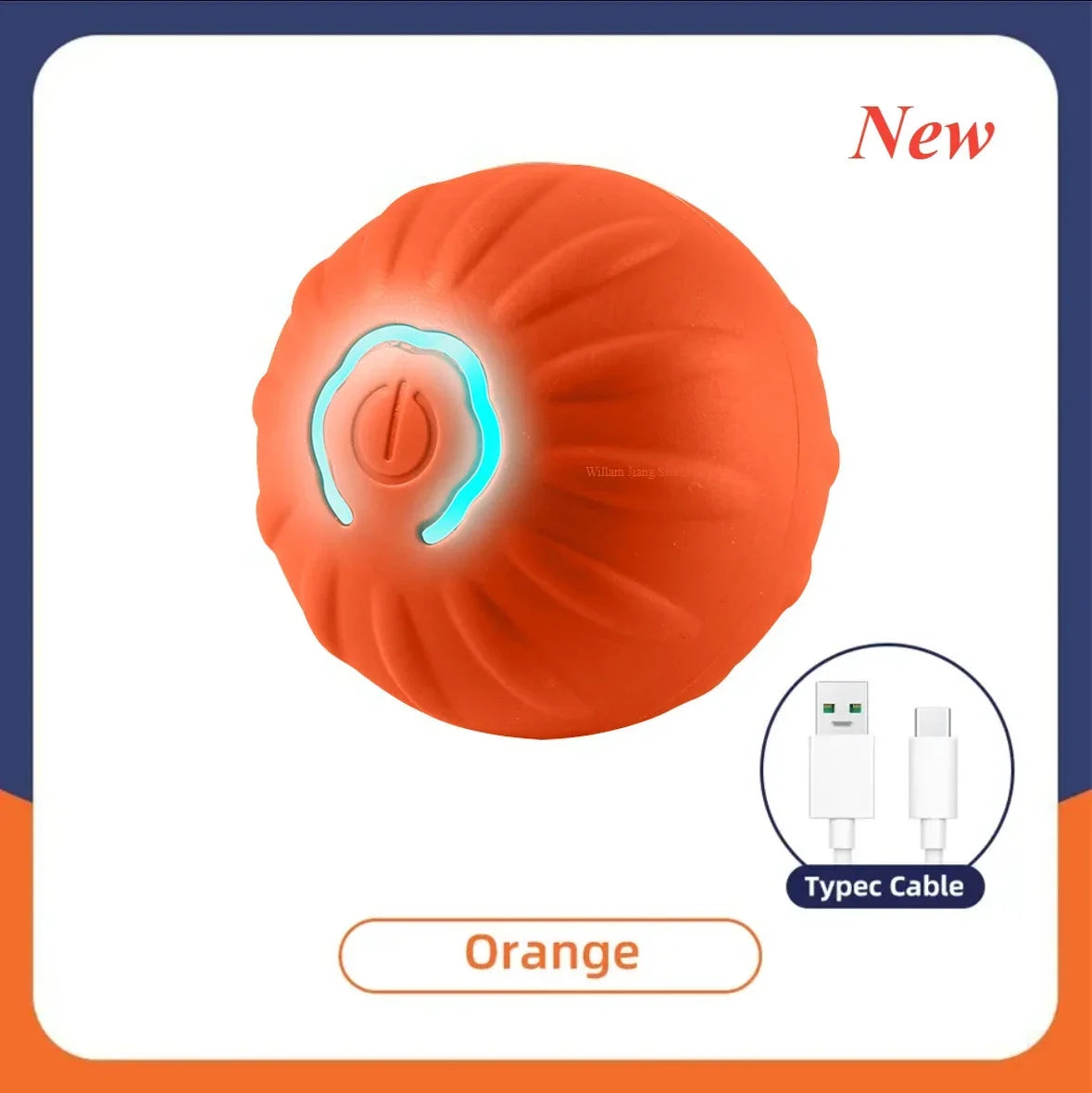 Automatic Moving Dog Toy Ball with USB Charging Rotating Interactive Chew Toy for Puppies Pet Toys Accessories - Joanie B 25