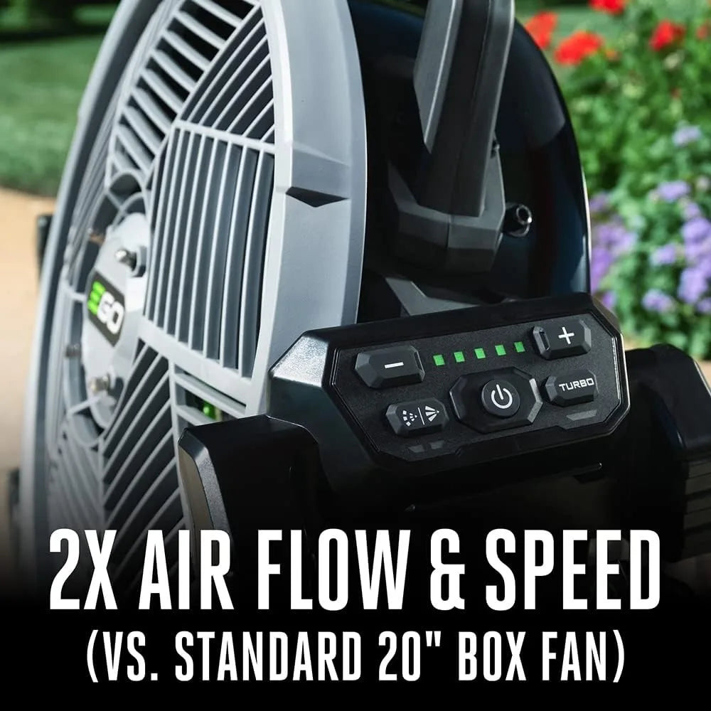 Portable Misting Fan, Outdoor Electric 18" 5 Speed Fan, Battery and Charger Not Included - FN1800 - HOME