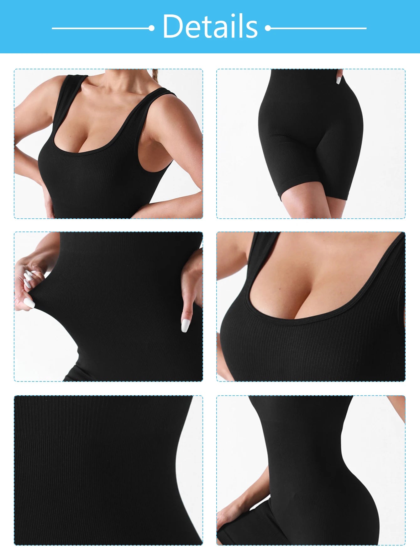Women Seamless Elastic Yoga Jumpsuit Shorts Sportswear