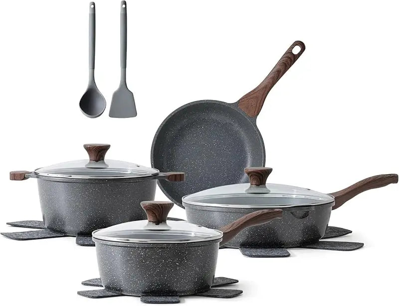 Nonstick Ceramic Cookware Set 13 Piece With Stay Cool Handles