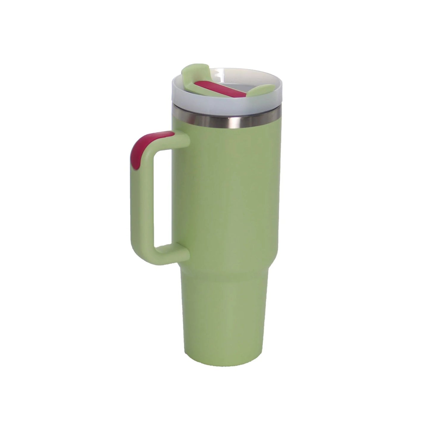 6 Pack 40oz Stainless Steel Double Wall Tumbler With Handle Keeps Cold Longer