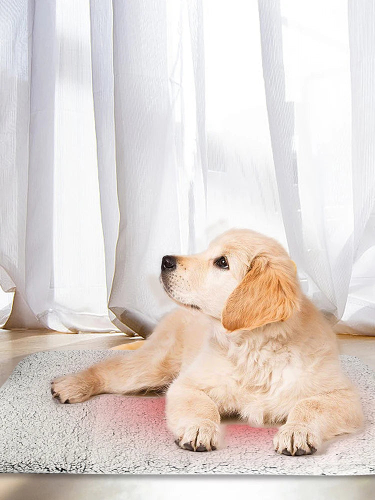 Self-Warming Cat Bed Pad Self-Heating Thermal Pet Mat for Indoor Outdoor Use