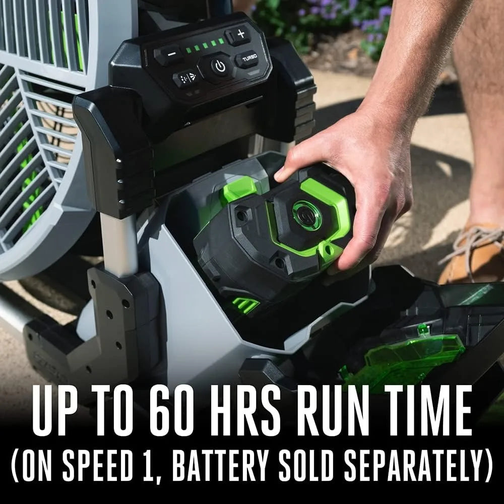 Portable Misting Fan, Outdoor Electric 18" 5 Speed Fan, Battery and Charger Not Included - FN1800 - HOME