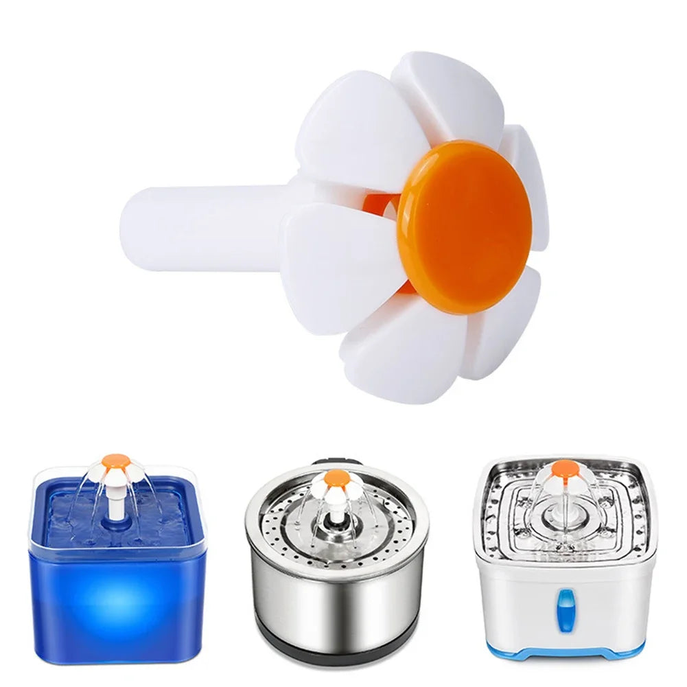 Pet Cat and Dog Water Dispenser Fountain Flower Nozzle Head Replacement Top Automatic Drinking Water Accessories - Joanie B 25
