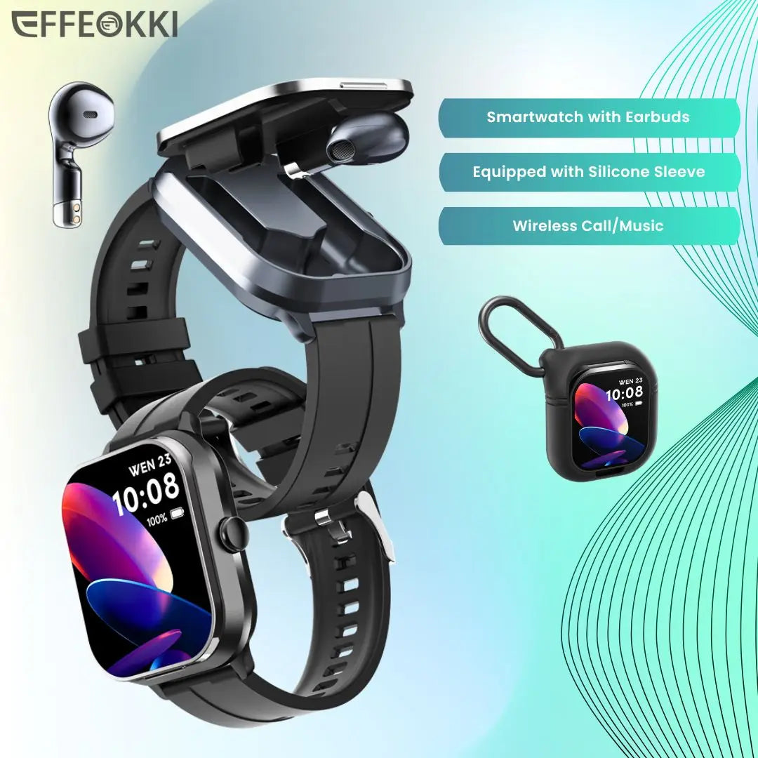 NFC D8Pro 2 In 1 Smart Watch With Earphones For Men 2 Inch Wireless Call Multi Functional Sleep Monitor Sport Watch - Joanie B 25