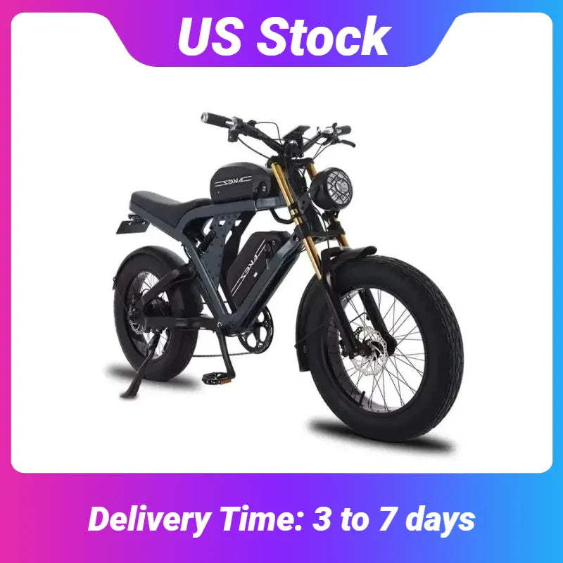 US Stock 1500W 48V Fat Tire Electric Bike for Adults Off Road Dual Battery Mountain All Terrain - Joanie B 25
