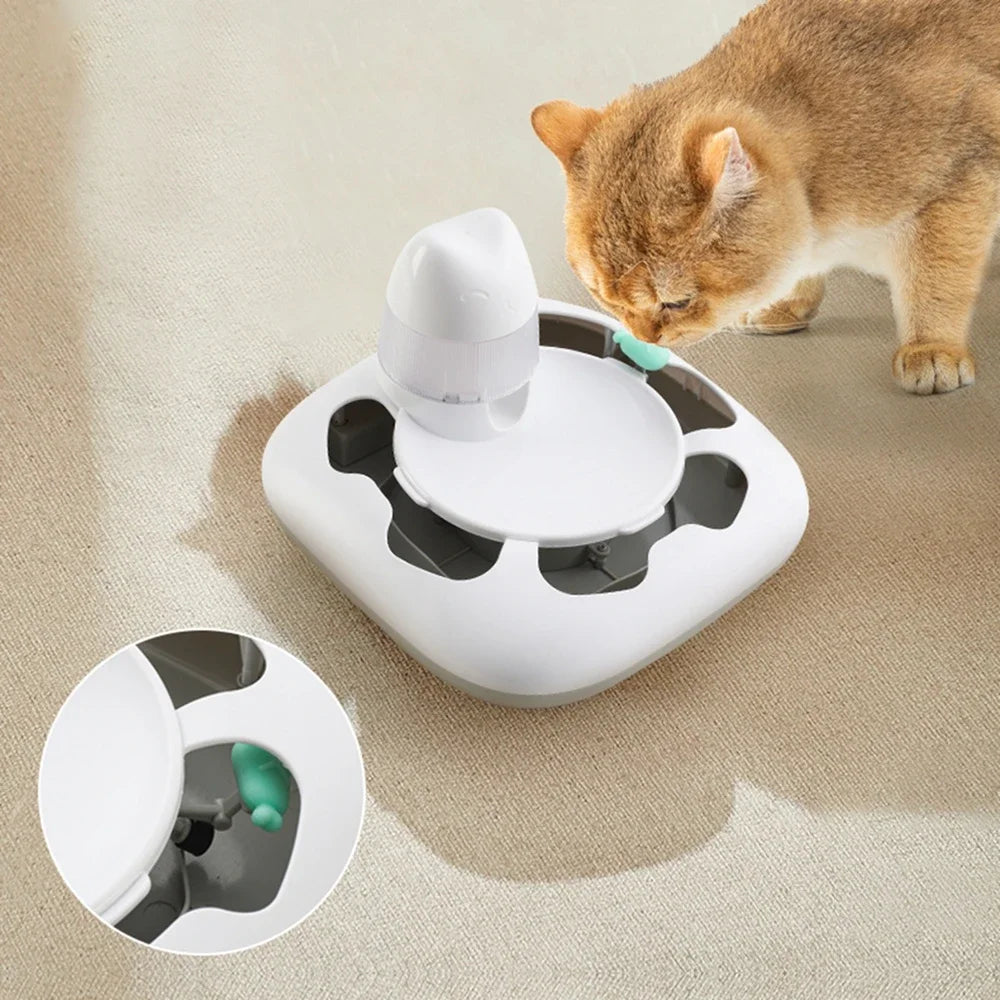 Usb Dog Predator Robot Toy Smart Pet Roller Track Cat Toy Automatic Rotating Kitten Interactive Supplies Pet Training Machine - Joanie B 25