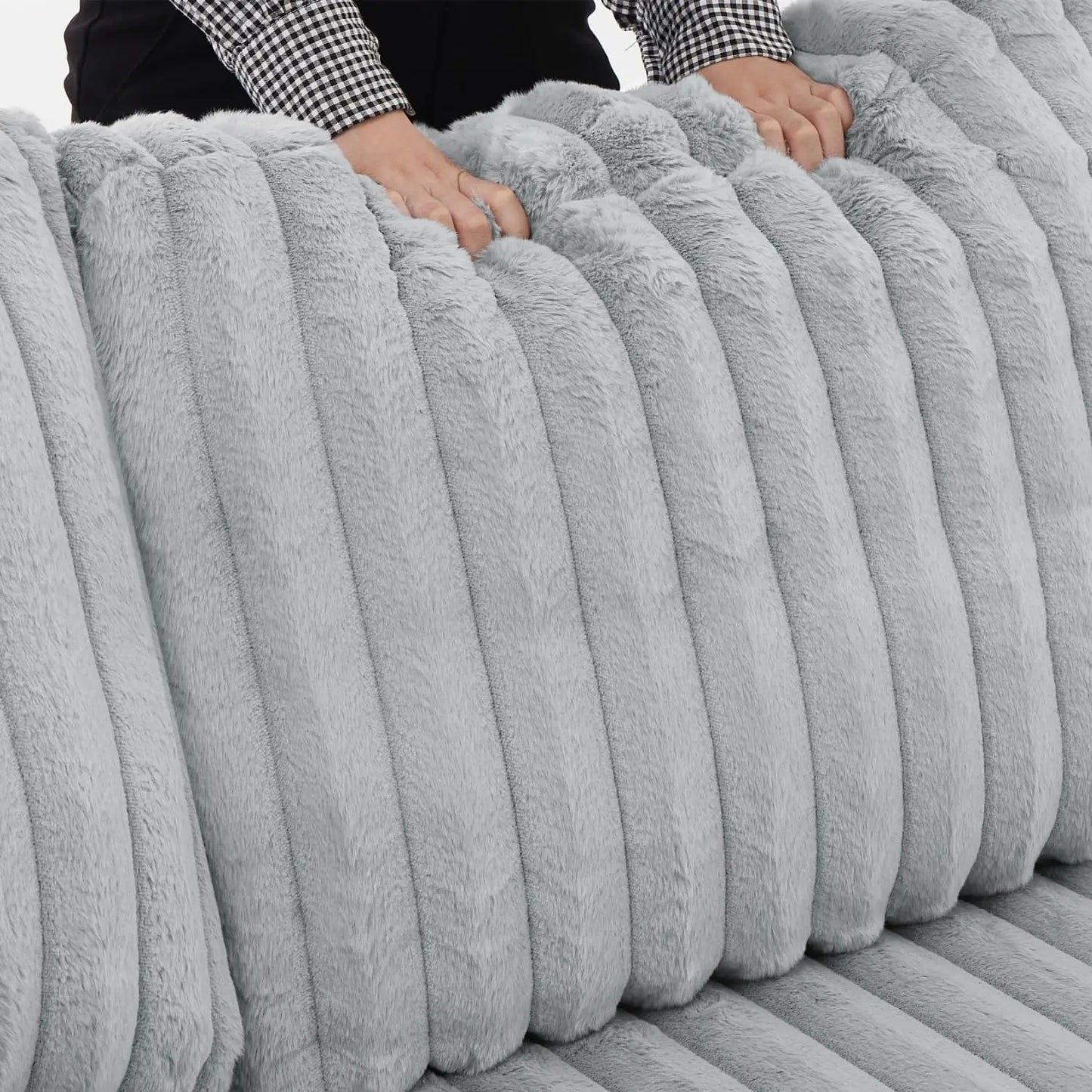 Todrani 122 Inch U Shaped Sleeper Sofa With Storage Chaise And USB Ports