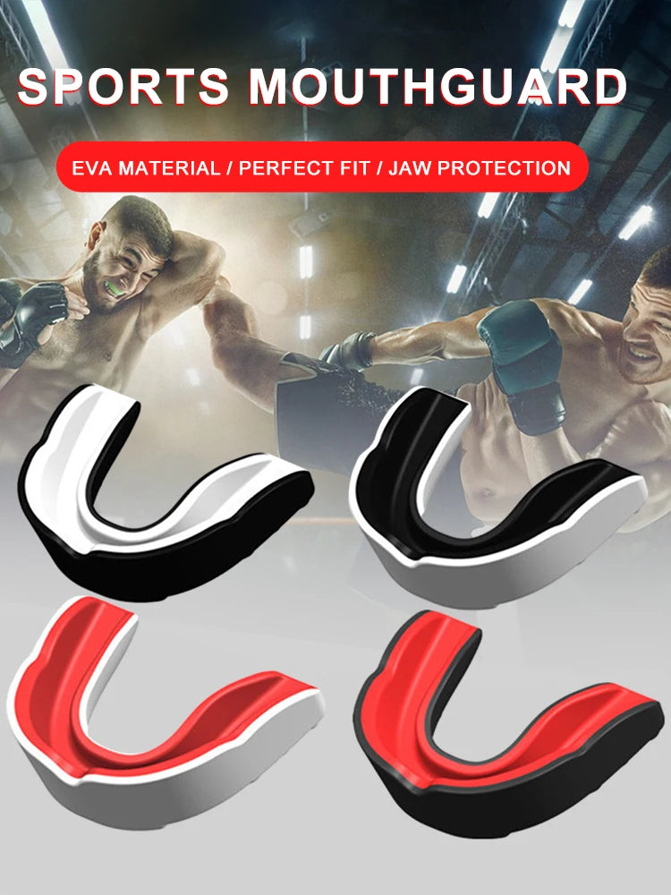 4Pcs Mouth Guard MMA Martial Arts Mouth Guard Combat Sports Mouth Guard Adults Junior Mouth Guard for Contact Combat Sport