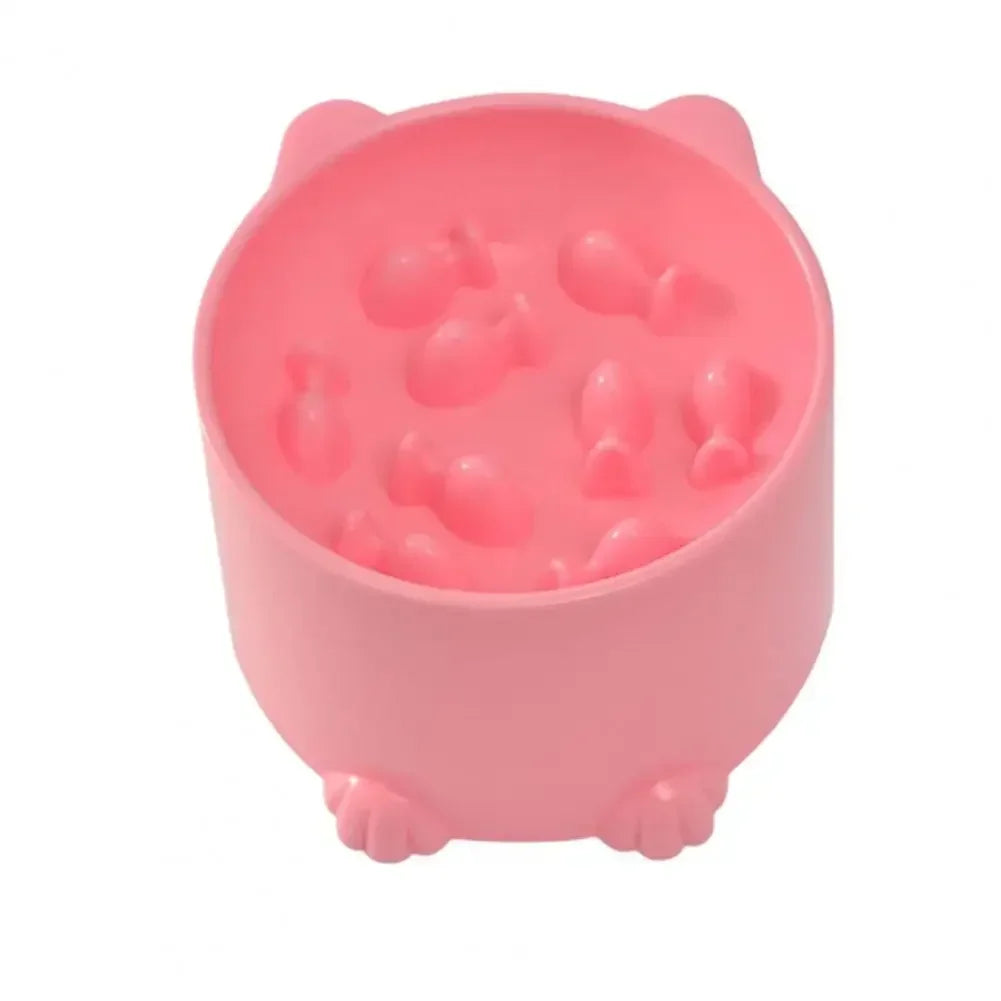 Dispenser Pet Protector Supply Tall Food and Water Bowl with Neck Protector Large Capacity Cartoon Shape for Dogs and Cats - Joanie B 25