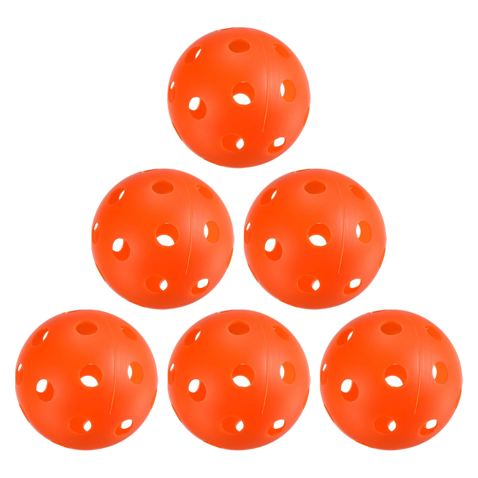 Indoor Pickleball Balls 26 Holes Pickleball 6 Pack for Amateurs Orange - Joanie B 25