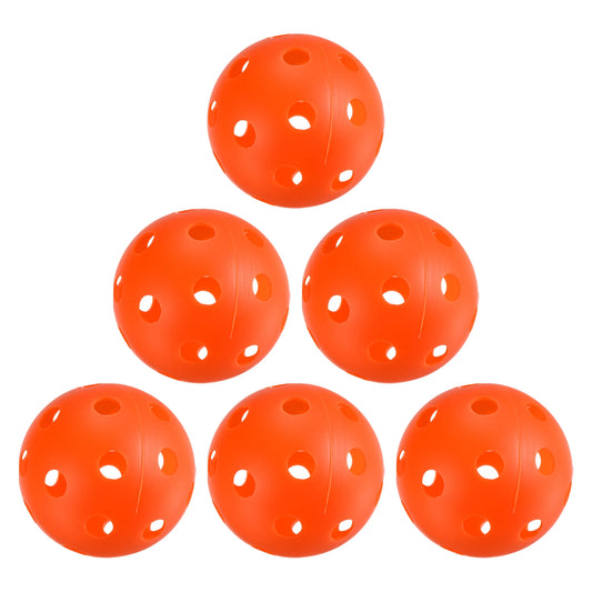 Indoor Pickleball Balls 26 Holes Pickleball 6 Pack for Amateurs Orange - Joanie B 25