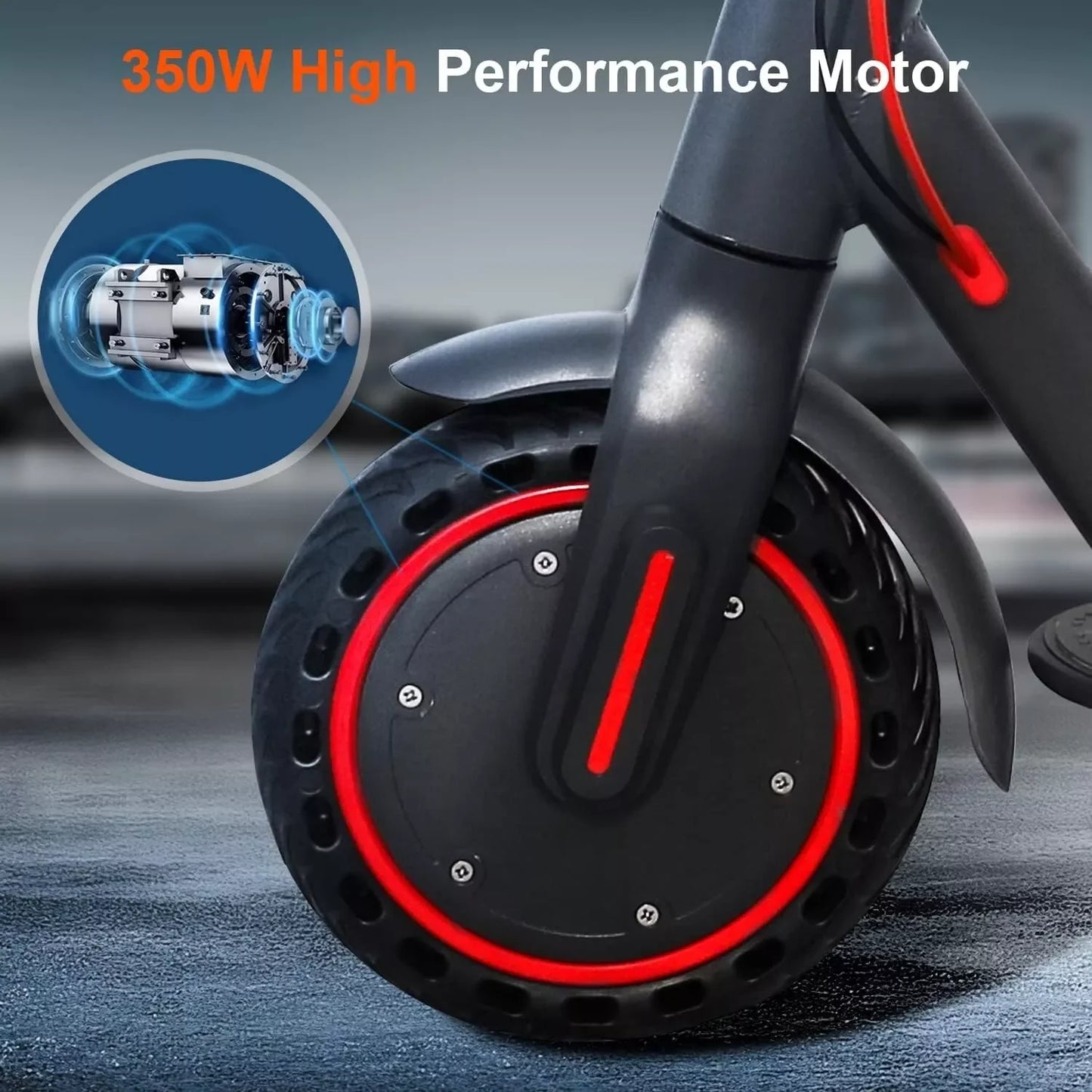 LP60 Electric Scooter 350W App Control Folding 8.5Inch Tire