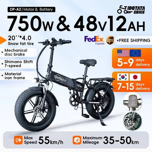 IDOTATA EU Delivery 1000W Electric Bike 48V 20AH Folding Mountain Ebike 20 Inch Fat Tire Urban Commuting Electric Bicycle 36 MPH - Joanie B 25