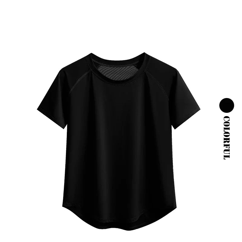 2 Piece Yoga Set Women Summer Sportswear Short Sleeve Top And Shorts