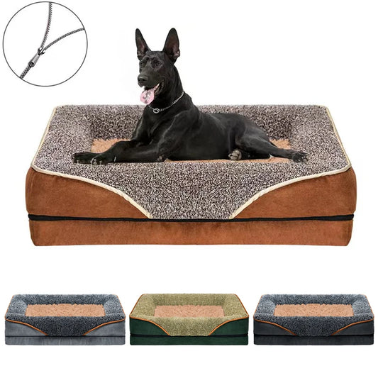 Oversized Dog Bed Removable Washable With Raised Edges