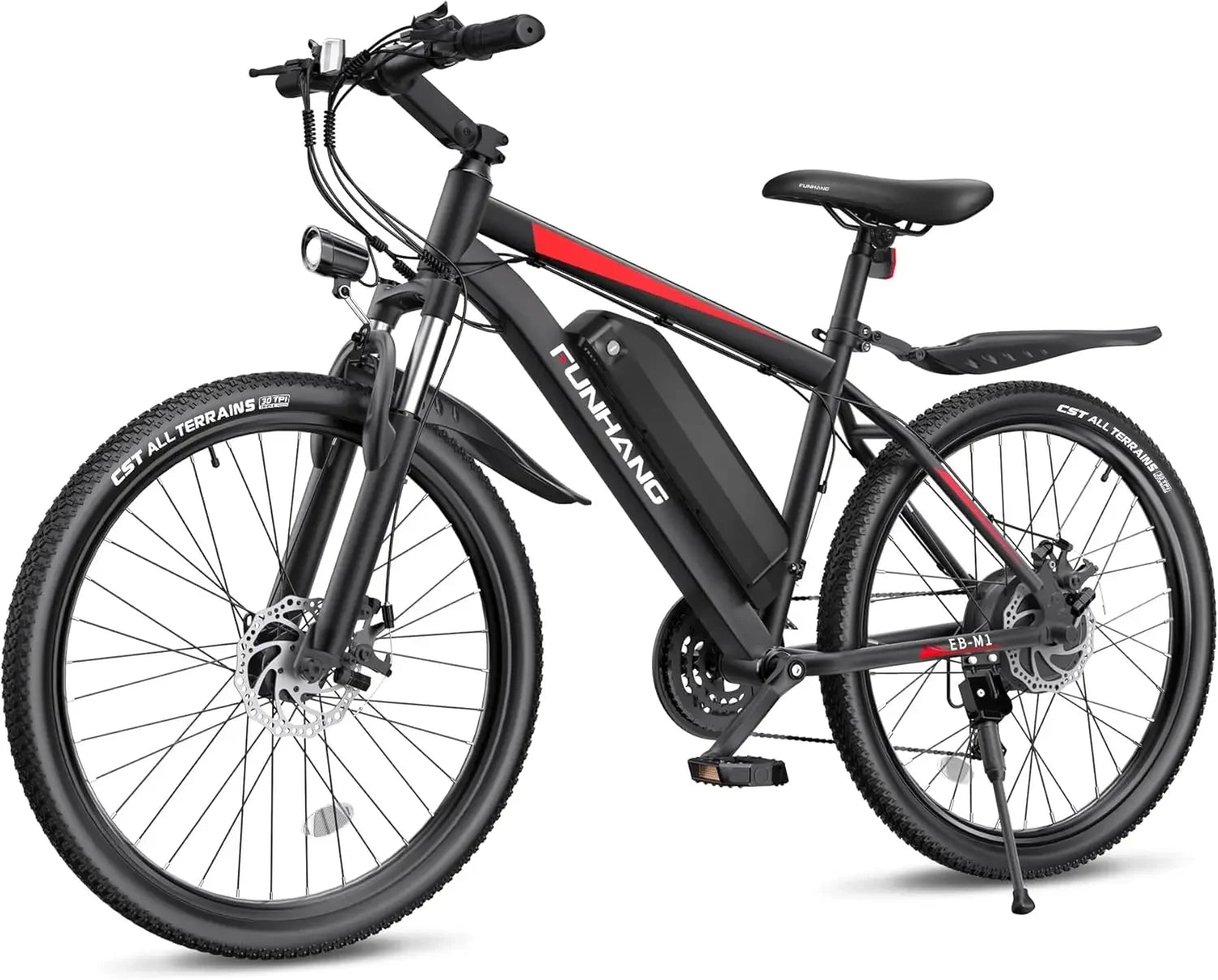 26 Inch 1000W Peak Electric Bike for Adults Up to 50 Miles 21.7MPH Mountain Bike with Removable 48V 374.4Wh Battery - Joanie B 25