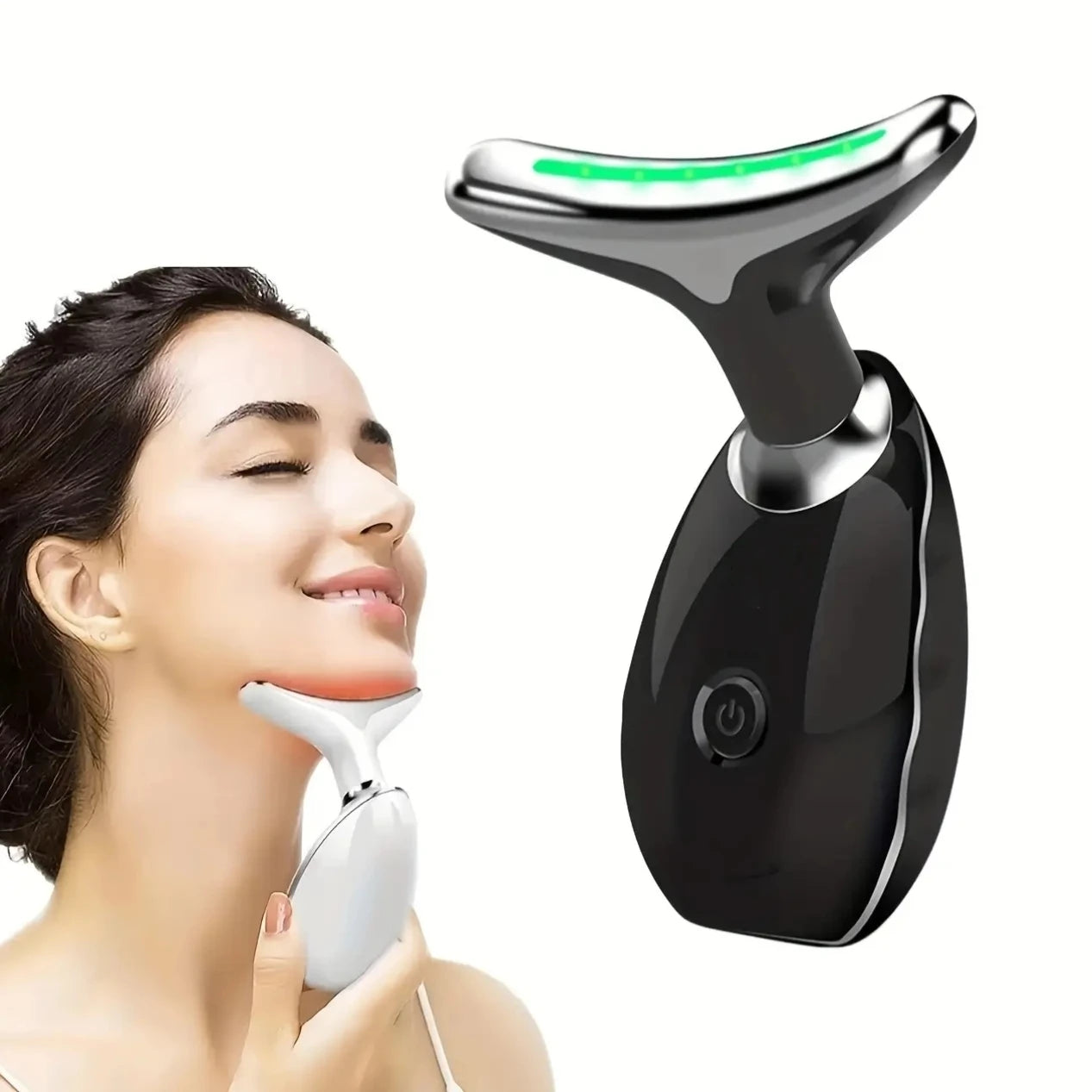 7LED Color Vibrating Neck Massager USB Charging Device