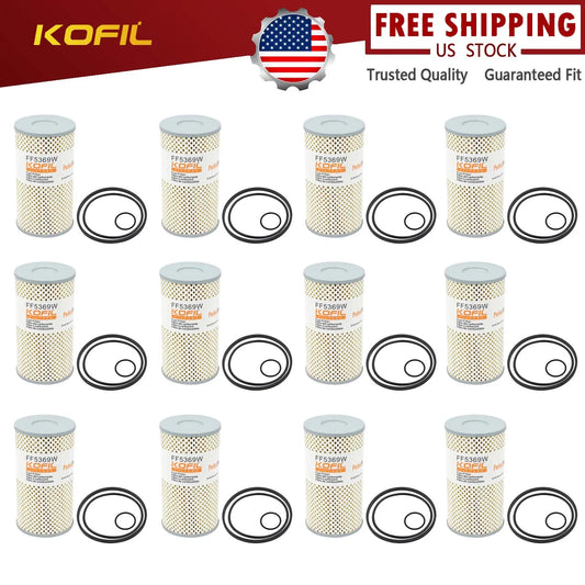 12Pcs FF5369W Fuel Water Separator Filter for Freightliner Diesel Engine Trucks Replace 380087 85105574 PF7548 23521528 P550414 - Joanie B 25