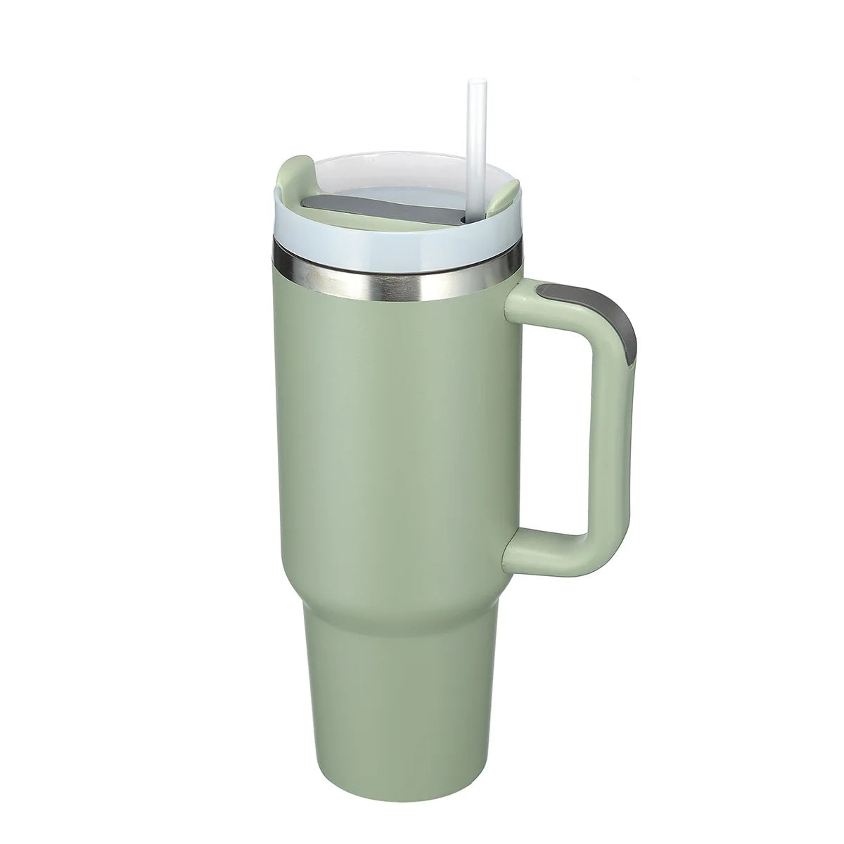 6 Pack 40oz Stainless Steel Double Wall Tumbler With Handle Keeps Cold Longer