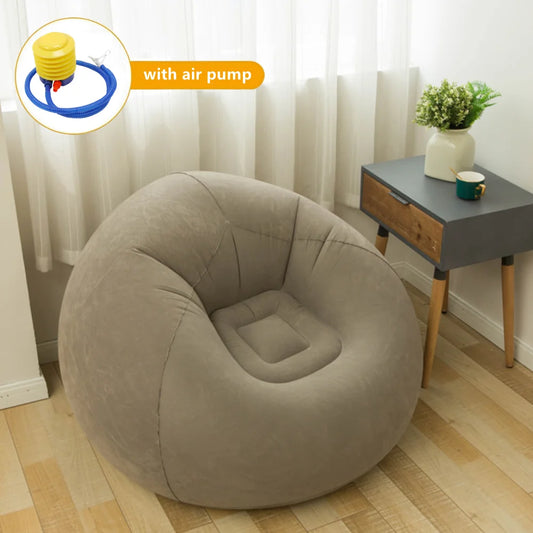 Large Lazy Inflatable Sofa Chair PVC Lounger Seat Bean Bag Sofa Pouf Couch Tatami Garden Outdoor Camping Furniture - Joanie B 25
