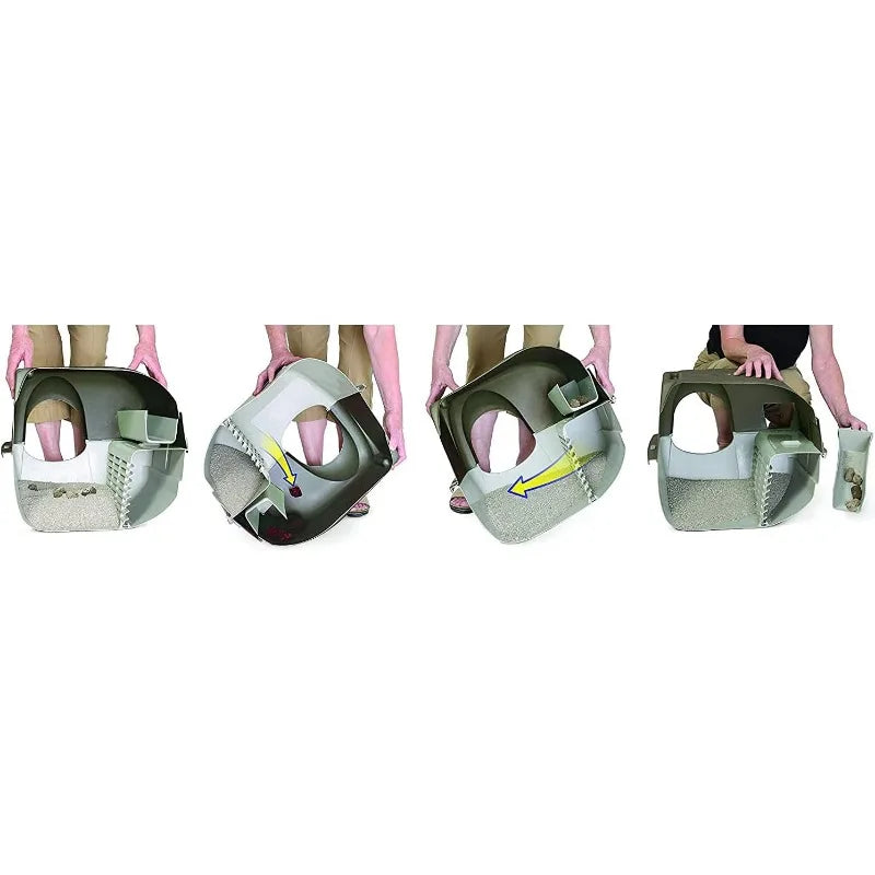 Roll 'n Clean Self Cleaning Litter Box Regular Size Generation 5 Grey for Cats Up to 12 Pounds - Joanie B 25