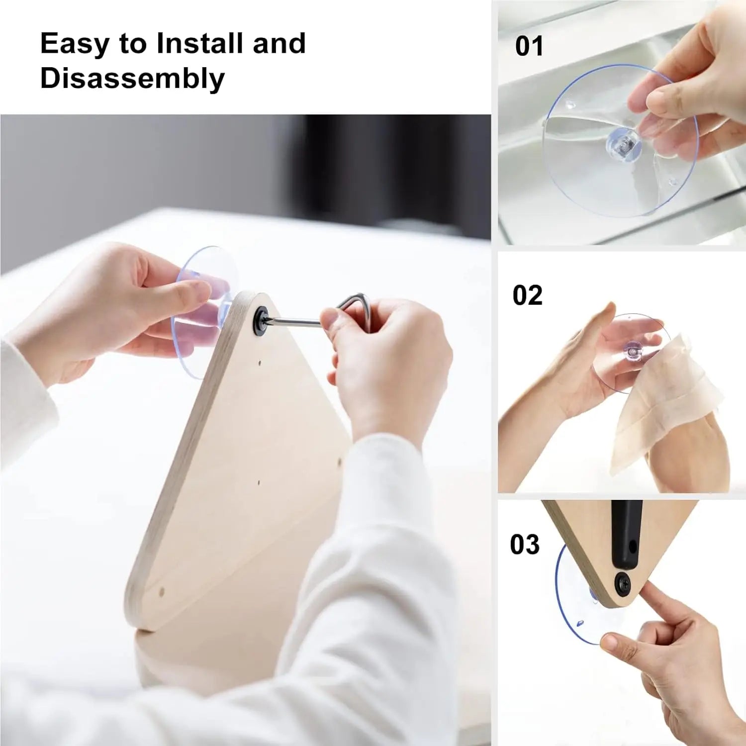 Mewoofun Cat Window Perch Hammock with Climbing Steps and Scratching Post Wooden Window Mounted Cat Bed for Indoor Cats - Joanie B 25