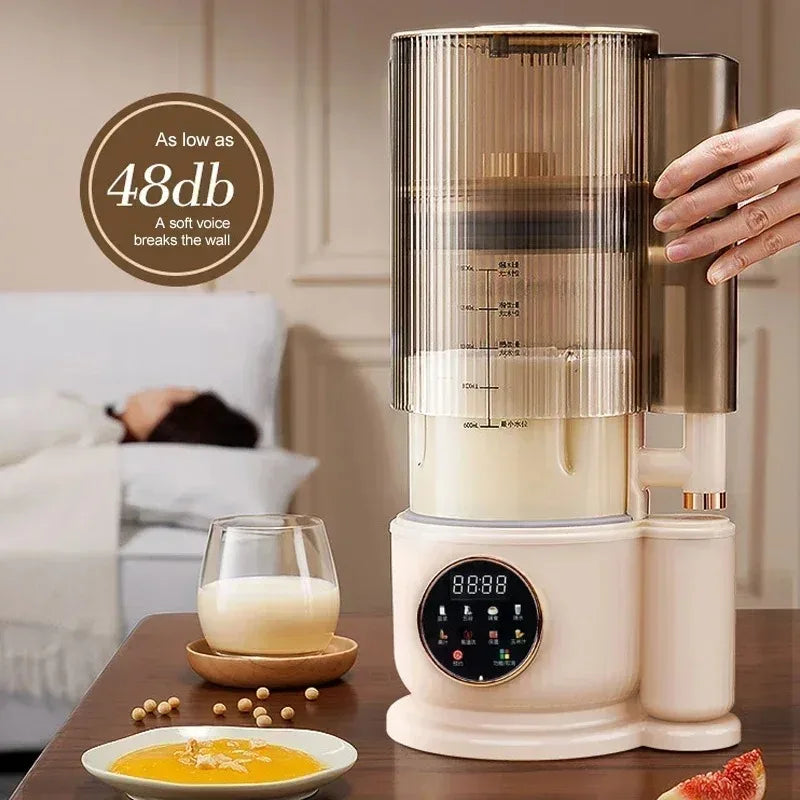 110V US Electric Soy Milk Machine 1500ML Mixer Automatic Intelligent Food Blender Fruit Juicer Wall Breaking Rice Paste Maker