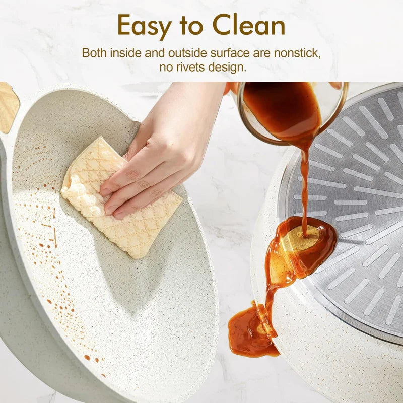 Nonstick Ceramic Cookware Set 13 Piece With Stay Cool Handles