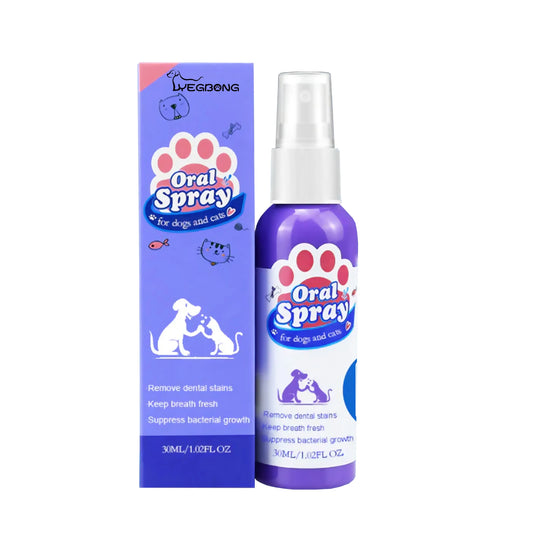 Pet Tooth Cleaning Spray for Dogs and Cats Fresh Breath Oral Hygiene and Dental Care Deodorizer 30ml - Joanie B 25
