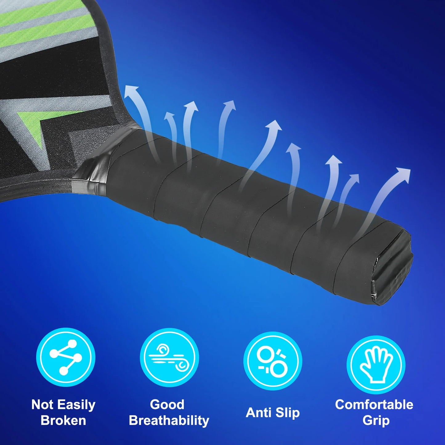 Pickleball Paddles Set with Four Premium Wood Rackets Four Balls Four Cooling Towels and Carry Bag for Men Women - Joanie B 25