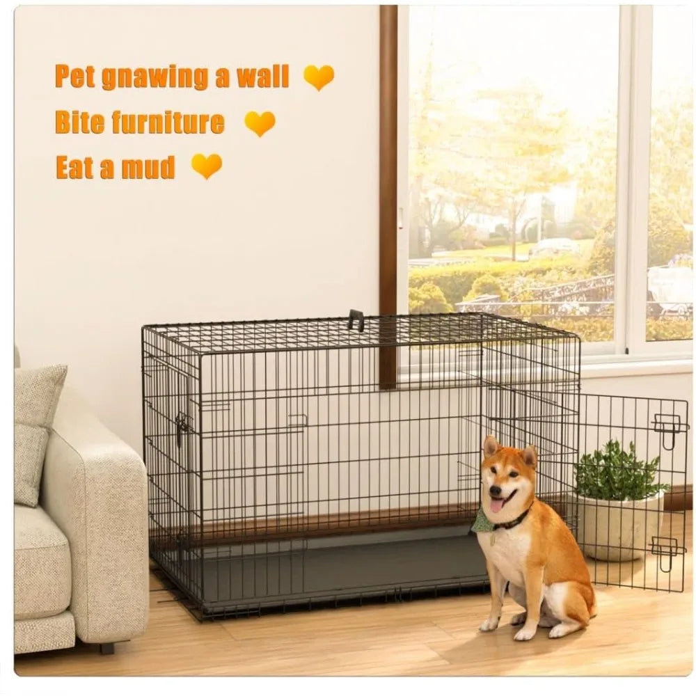Durable Metal Dog Crate for Large Medium and Small Dogs with Secure Locking and Easy Assembly - Joanie B 25
