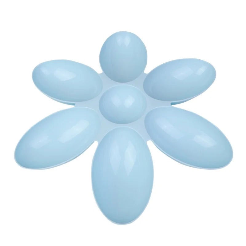 Pet Dog Petal Feeding Bowl 6 in 1 Multi Pet Food and Water Container Durable Plastic Pet Accessories - Joanie B 25