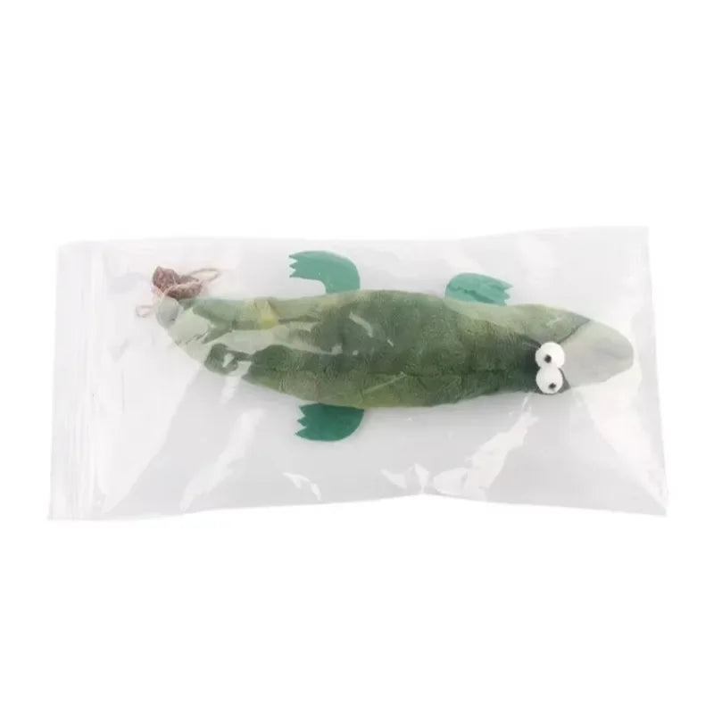 Cats Toy with Catnip Crocodile for Kittens Teeth Grinding Thumb Pillow Chewing Claws Bite Pet Accessory - Joanie B 25