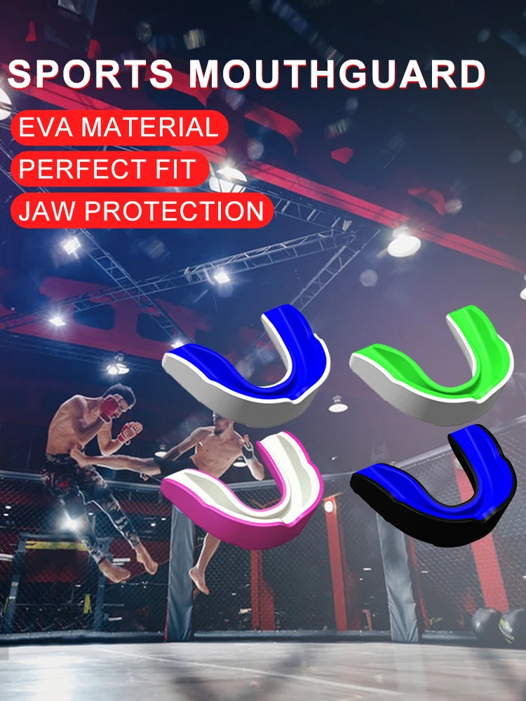 4Pcs Mouth Guard MMA Martial Arts Mouth Guard Combat Sports Mouth Guard Adults Junior Mouth Guard for Contact Combat Sport
