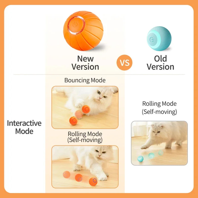 Smart Interactive Cat Toys Rechargeable Rolling Magic Ball for Pet Cats Indoor Play Kitten Toy for Cats Kitten Accessory - Joanie B 25