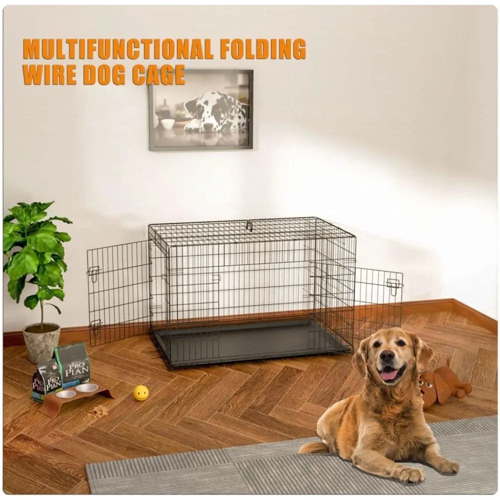 Durable Metal Dog Crate for Large Medium and Small Dogs with Secure Locking and Easy Assembly - Joanie B 25
