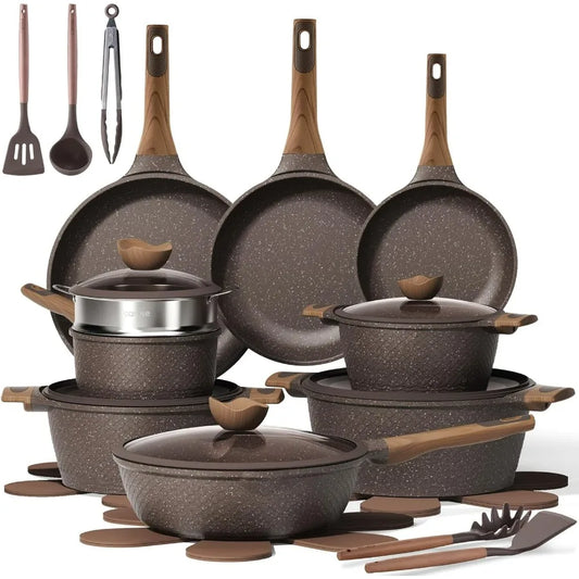 26 Piece Nonstick Pots And Pans Set Induction Cookware PFOA Free