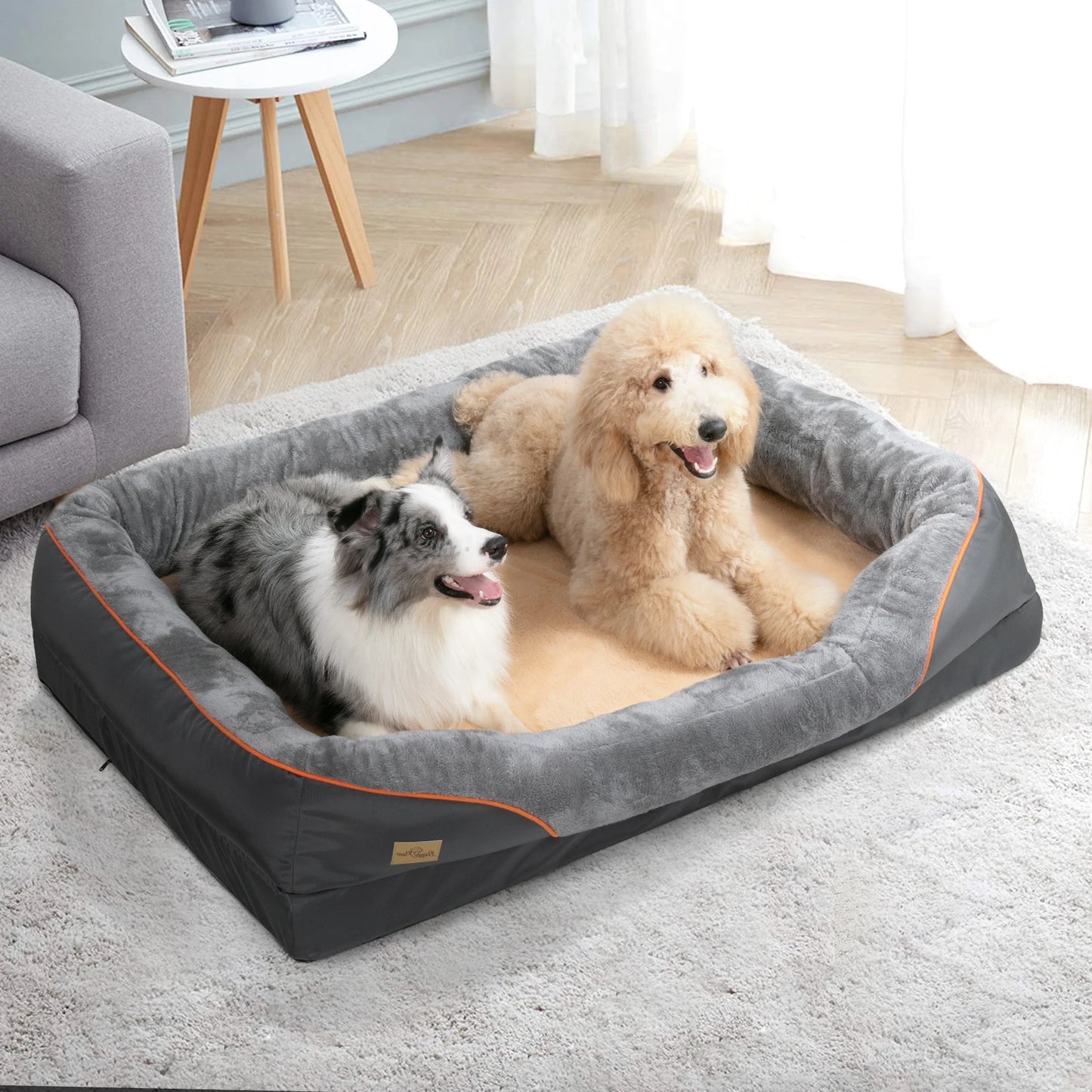 Large Dog Bed Soft Comfortable Anti Allergy Warm Fleece Removable Washable Cover Waterproof Pet Bed - Joanie B 25
